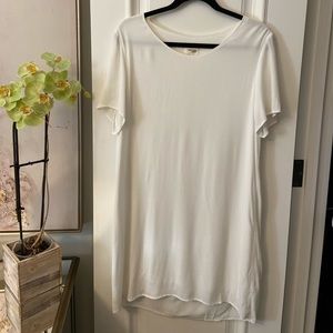 Aritzia White T-Shirt Dress